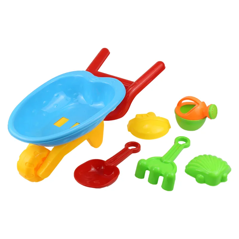 Plastica Hračky na piesok - Sada bábovičiek v mini koliesku, 5 ks