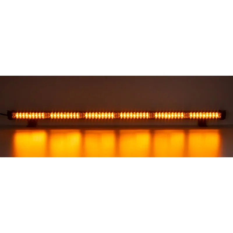 LED alej voděodolná (IP67) 12-24V, 54x LED 1W, oranžová 916mm, ECE R65 kf77-916