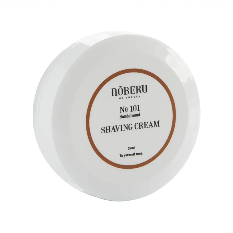 NOBERU OF SWEDEN Krém na holenie NOBERU Shaving cream Sandalwood 75 ml