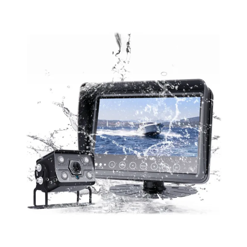 AHD set Monitor 7" prachotěsný/voděodolný/nárazu odolný, 2x4PIN vstup + kamera + 15m kabel sv701wtpAHDset