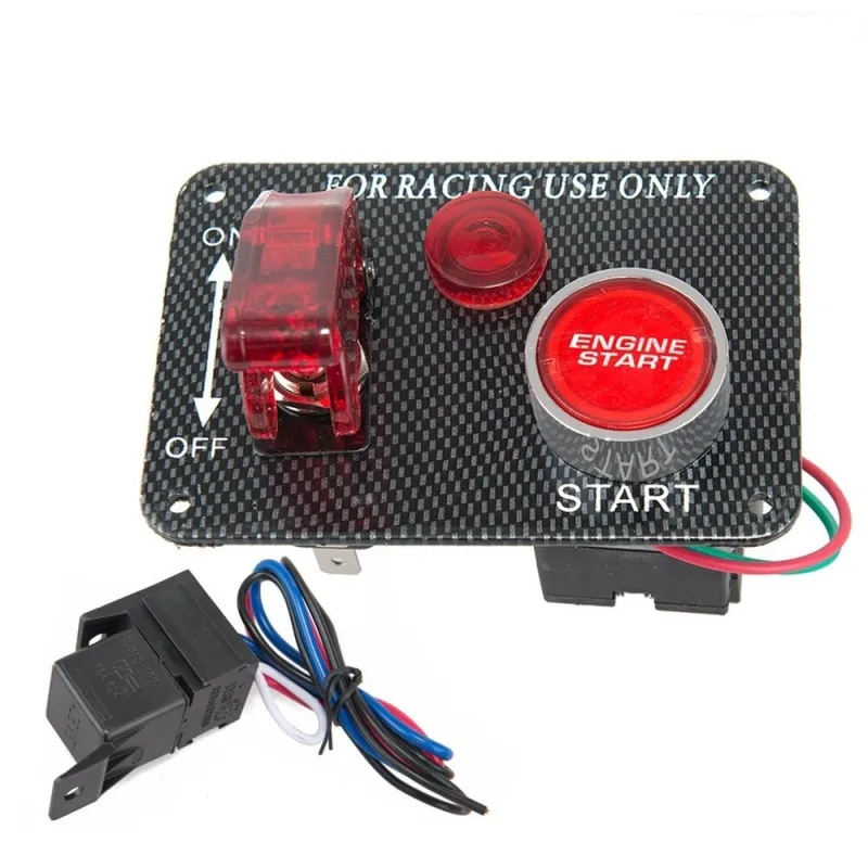 Panel s 1x spínačem, kontrolkou + tlačítko START, 12V 47165