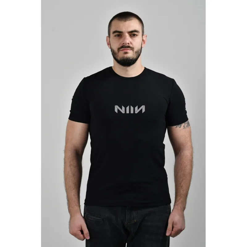 Pánske športové bavlnené tričko NIIN Black Air - XXL, biela