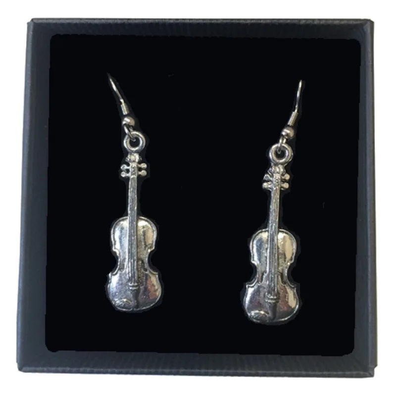 Music Gift Company Náušnice - housle v dárkové krabičce