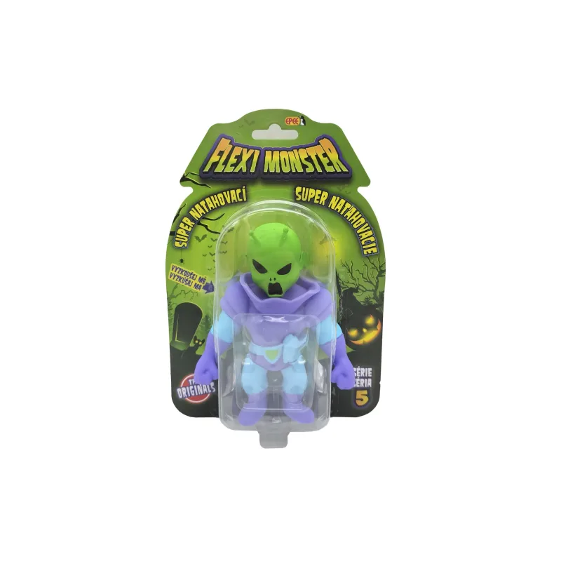 Flexi Monster strašidelné figúrky séria 5 naťahovacie silikón 14cm mix druhov na karte 16,5x23,5cm
