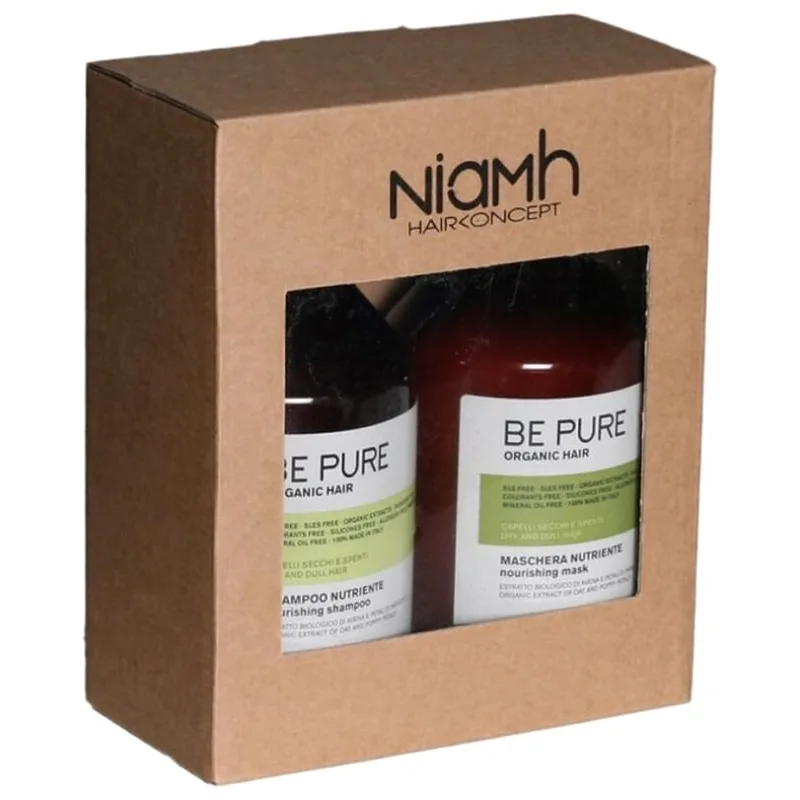 NIAMH Be Pure SET Nourishing Shampoo 500ml + Nourishing Mask 500ml - starostlivosť na jemné vlasy