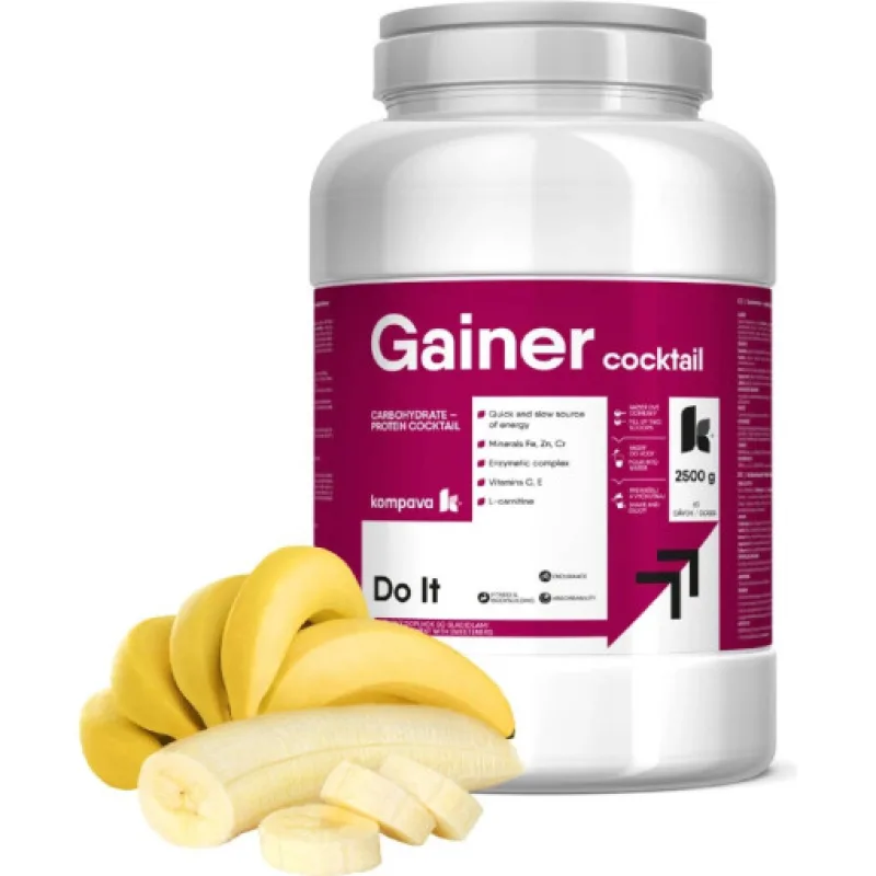 Kompava Gainer Koktail, banán, 2500g