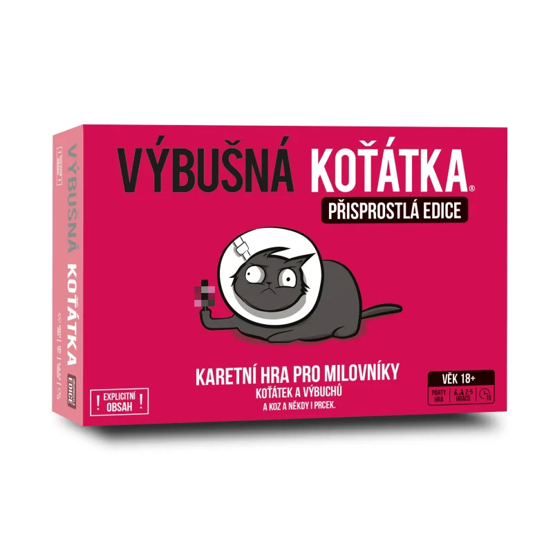 Exploding Kittens Výbušná koťátka: Přisprostlá edice