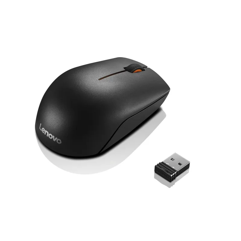 Lenovo 300/Cestovní/Optická/1 000 DPI/Bezdrátová USB/Černá GX30K79401