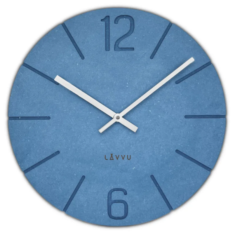 Modré nástenné hodiny Natur ⌀34cm LAVVU LCT5022