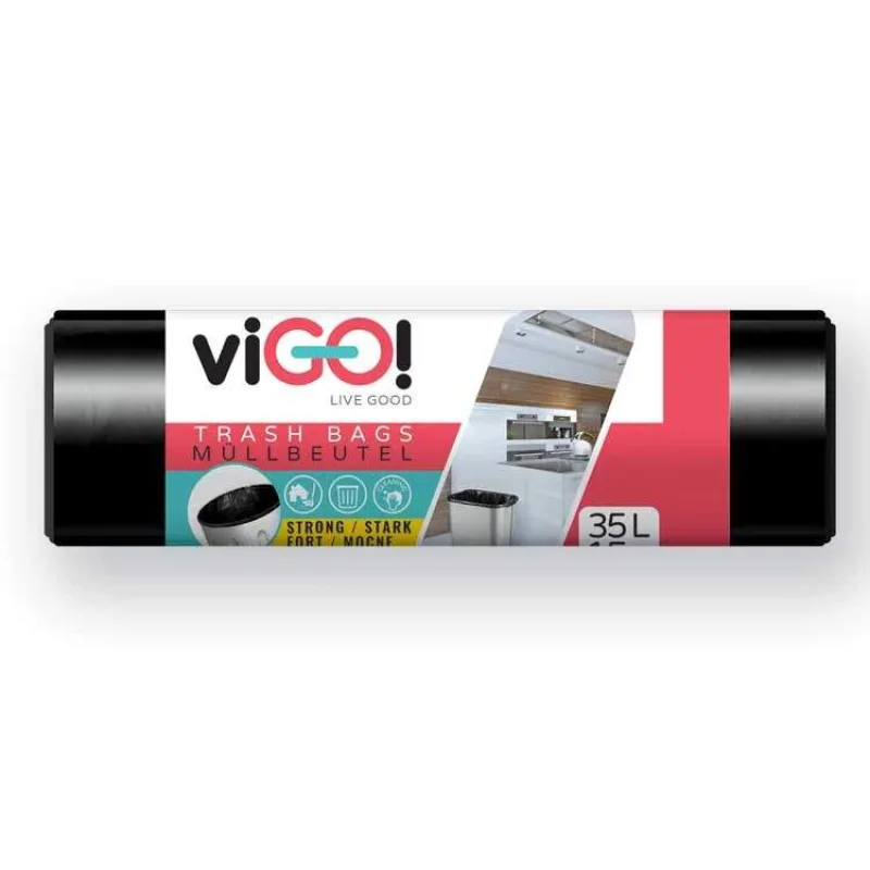 Vrecia na odpad viGO! LDPE silné 35l/15 ks 50x60cm