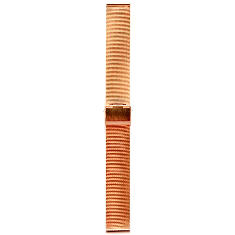Rose gold oceľový Milano remienok na hodinky DILOY CMMESH05-18OR