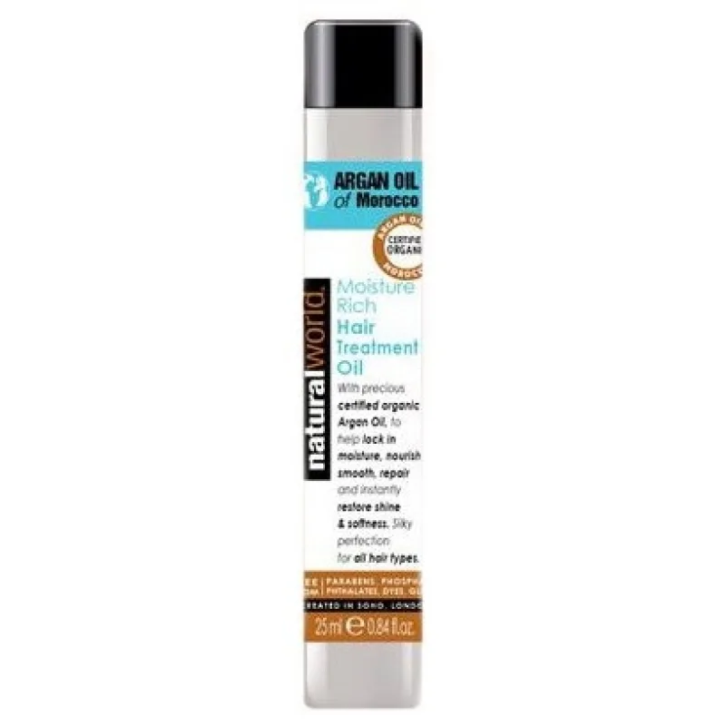 NATURAL WORLD Moroccan ARGAN OIL 25ml - 100% čistý marocký arganový olej
