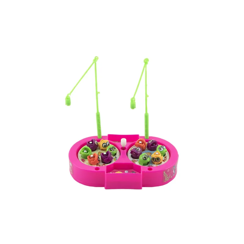 Teddies Hra ryby/rybár magnetická plast 14cm + 2 prúty na natiahnutie 3 farby na karte