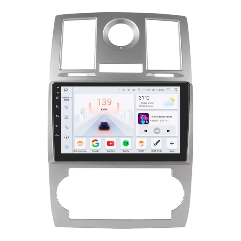 HIZPO KXCHR3C91 Autorádio 9“ Android pro Chrysler 300C Model: S9006 (6+64GB) CHRS9006_KXCHR3C91
