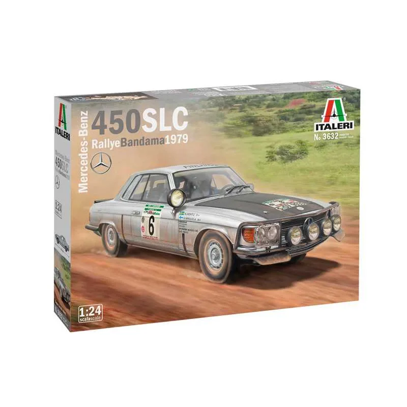 Italeri Model Kit auto 3632 - Mercedes-Benz 450SLC Rallye Bandama 1979 (1:24)