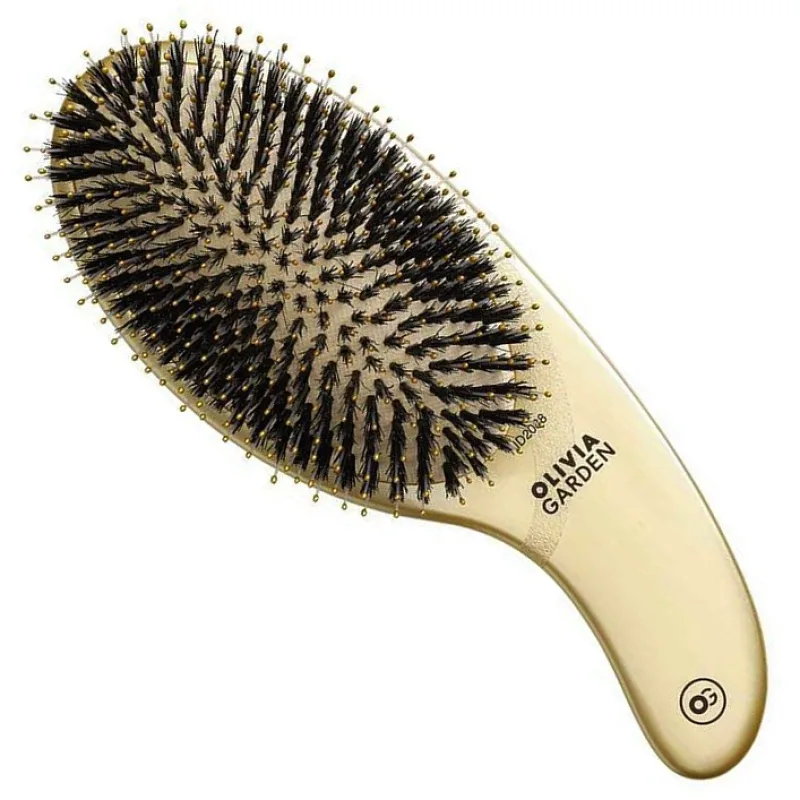 OLIVIA GARDEN Expert Care Curve Brush - rozčesávacia kefa s diviačími a nylon štetinami