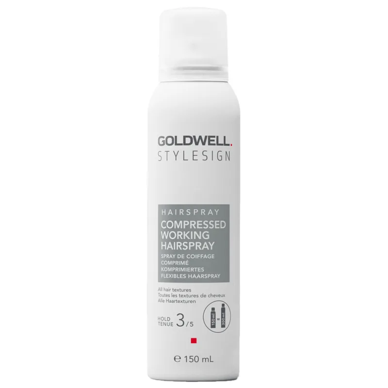 GOLDWELL StyleSign Compressed Working Hairspray 150ml - stredne tužiaci lak proti krepovateniu