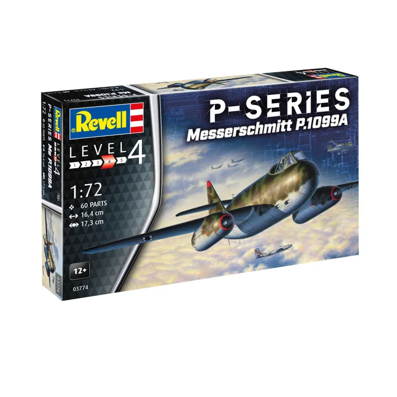 Revell ModelSet letadlo 63774 - Messerschmitt P.1099A - P-Series (1:72)