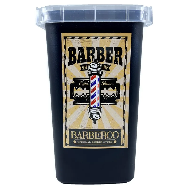 BARBER BARBERCO Kontajner na použité žiletky - čierny