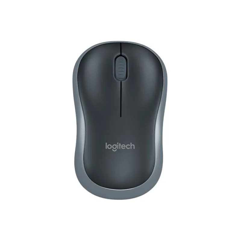Logitech M185 nano/Kancelářská/Optická/1 000 DPI/Bezdrátová USB/Šedá 910-002235