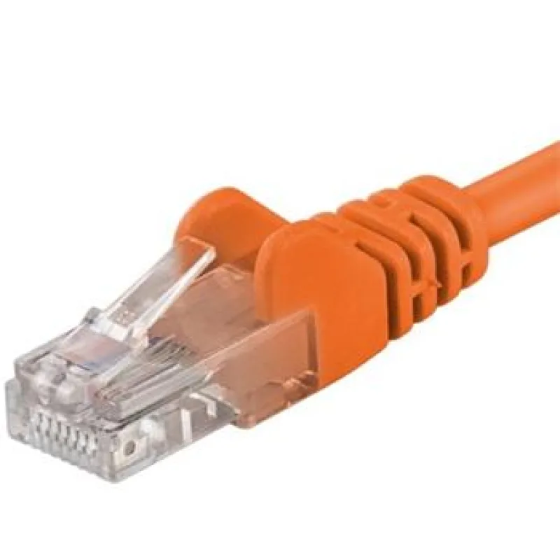 PREMIUMCORD Patch kabel UTP RJ45-RJ45 level 5e 5m oranžová sputp050E