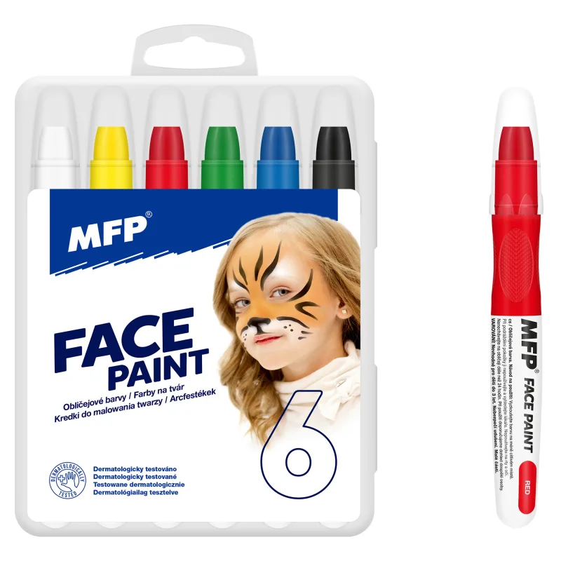 MFP Barvy na obličej - make-up 6ks set