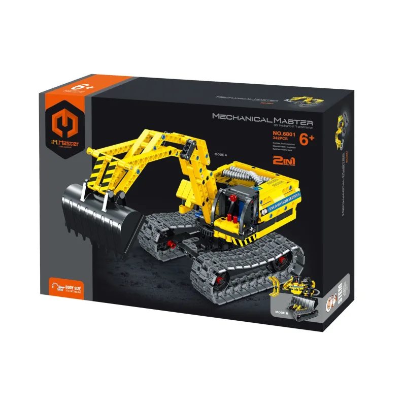 iM.Master Stavebnica iM.MASTER bager/robot 2v1 plast 342 dielikov v krabici 31x23x6, 5cm