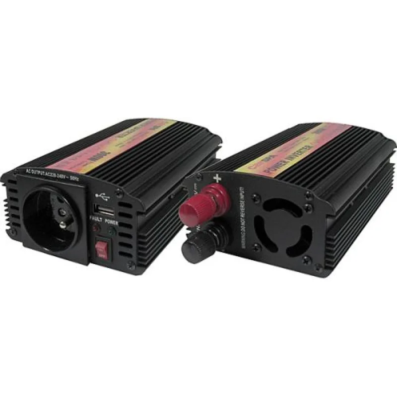 Měnič napětí Carspa CAR300U-24 24V/230V+USB 300W, modifikovaná sinus CAR300U-242