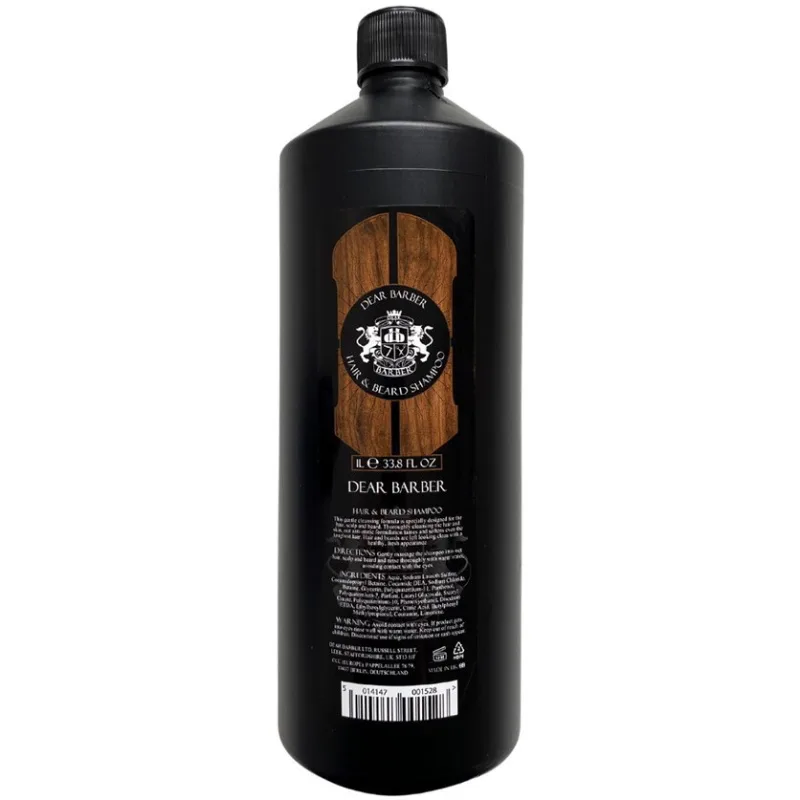 DEAR BARBER Hair And Beard Shampoo 1000ml - pánsky šampón na vlasy a fúzy