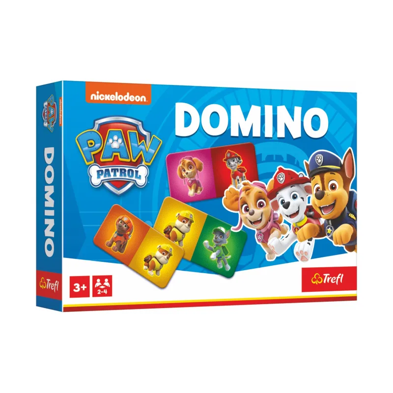 Trefl Domino papierové Labková patrola/Paw Patrol 21 kartičiek spoločenská hra v krabici 21x14x4cm