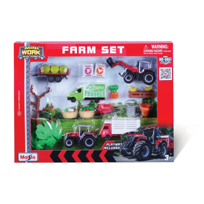 Maisto - MEGA Farmársky set, Massey Ferguson