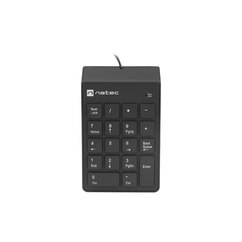 Numerická klávesnice Natec GOBY 2/Drátová USB/Černá NKL-2022