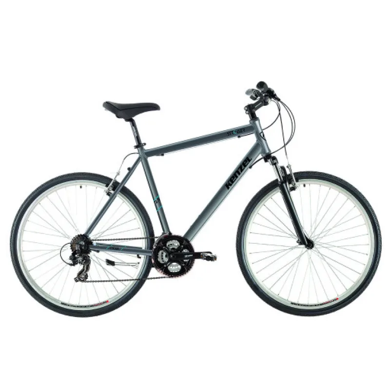 Kenzel Pánské krosové kolo Stroller Cross 2025 stříbrná (rám. 56)