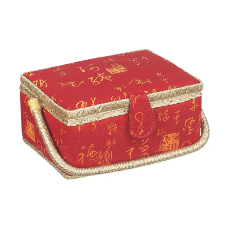 Bellatex BOX na šití červený - 24x17,5x13 cm