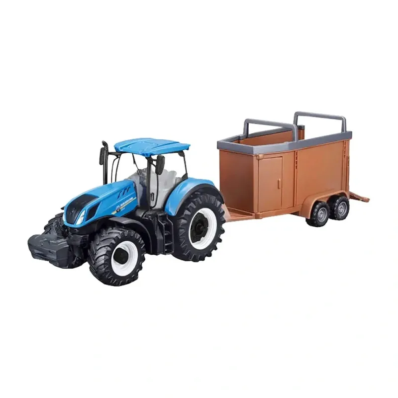 Bburago ASST 10cm Farm Tractor so zotrvačníkom s vlečkou 8 druhov