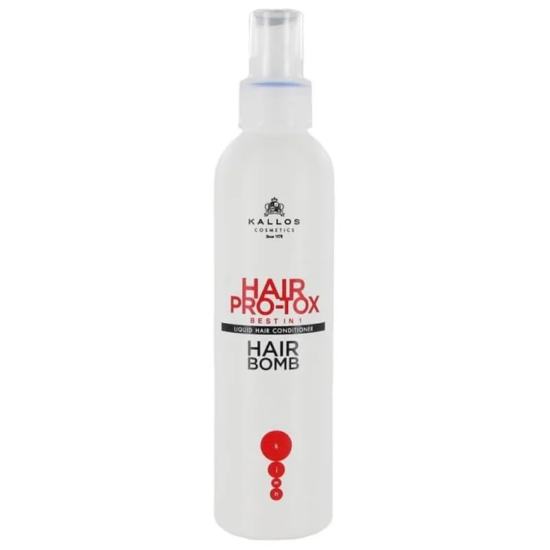 KALLOS KJMN Hair Pro-Tox Hair Bomb 200ml - bezoplachový kondicionér na poškodené vlasy