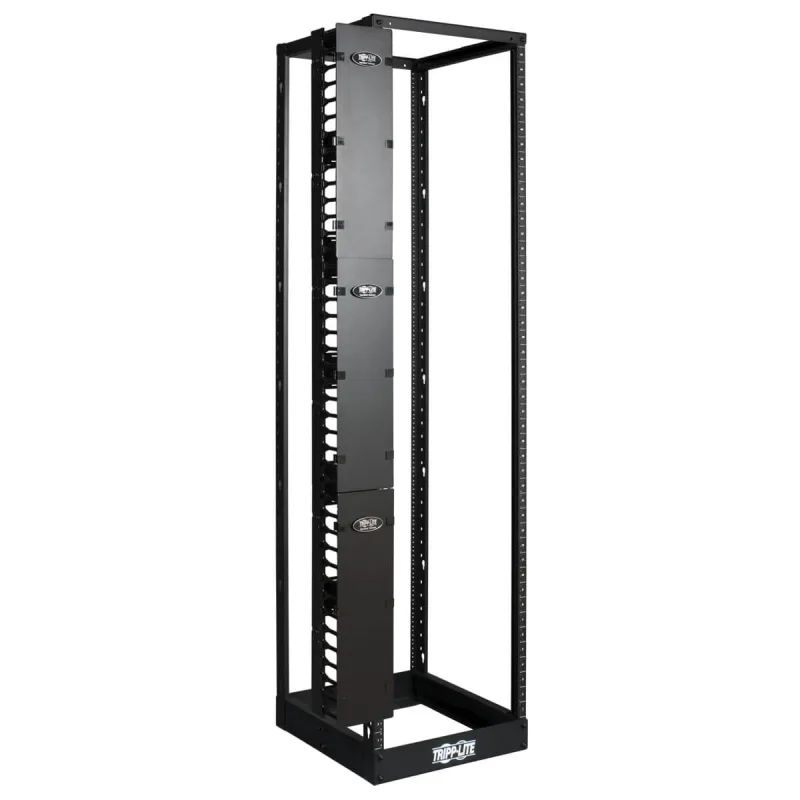 EATON Kabelový manažer vertikální SmartRack 6 (15.24cm), kabelový kanál s výřezy pro kabely a krytem SRCABLEVRT6