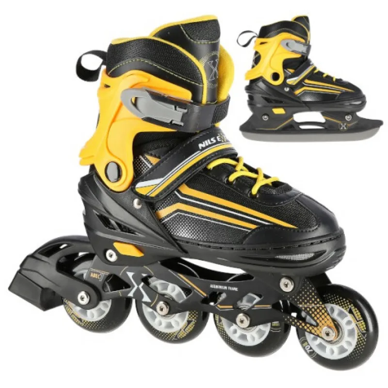 Brusle NILS Extreme NH18190 2v1 černo-oranžové vel.L (39-43)