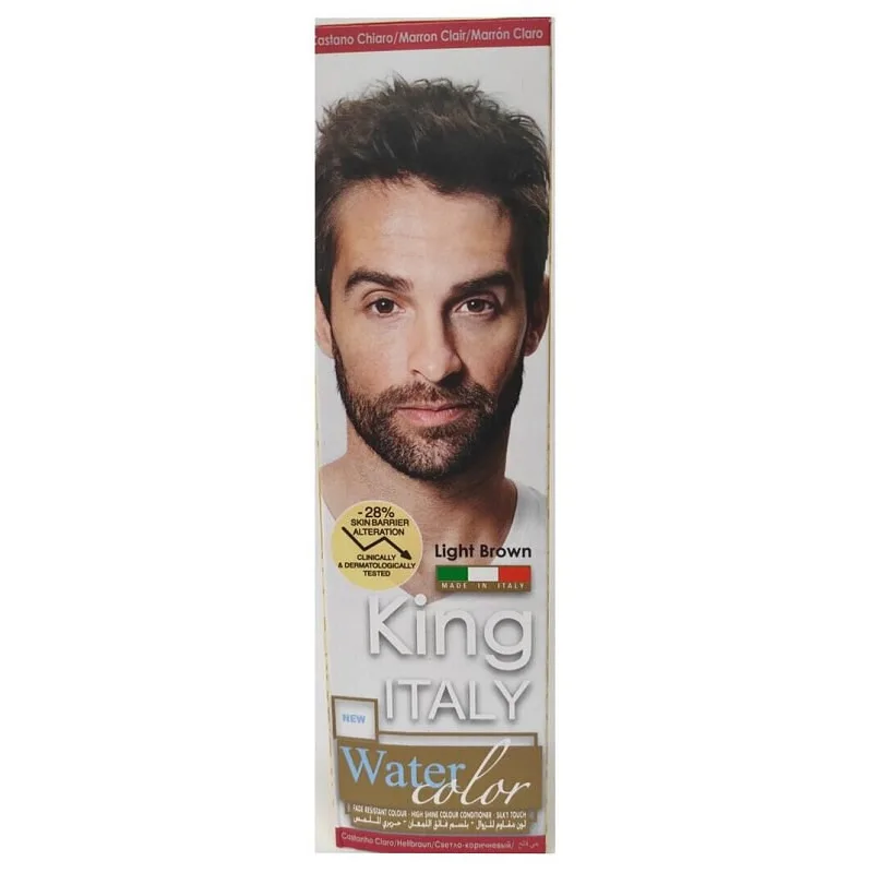 KLÉRAL King Italy Water Color LIGHT BROWN - svetlo hnedá farba na vlasy pre mužov