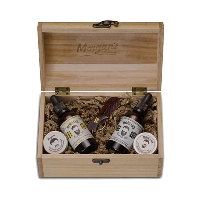 Kompletná darčeková krabička pre fúzačov MORGANS Full beard care gift box