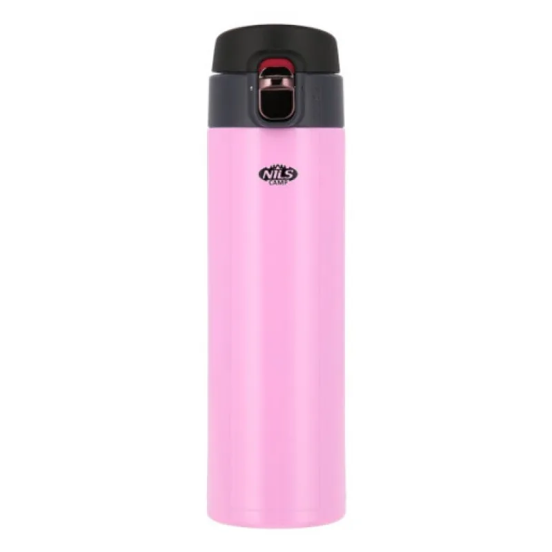 Termoska NILS Camp NCB28 růžová, 500 ml.