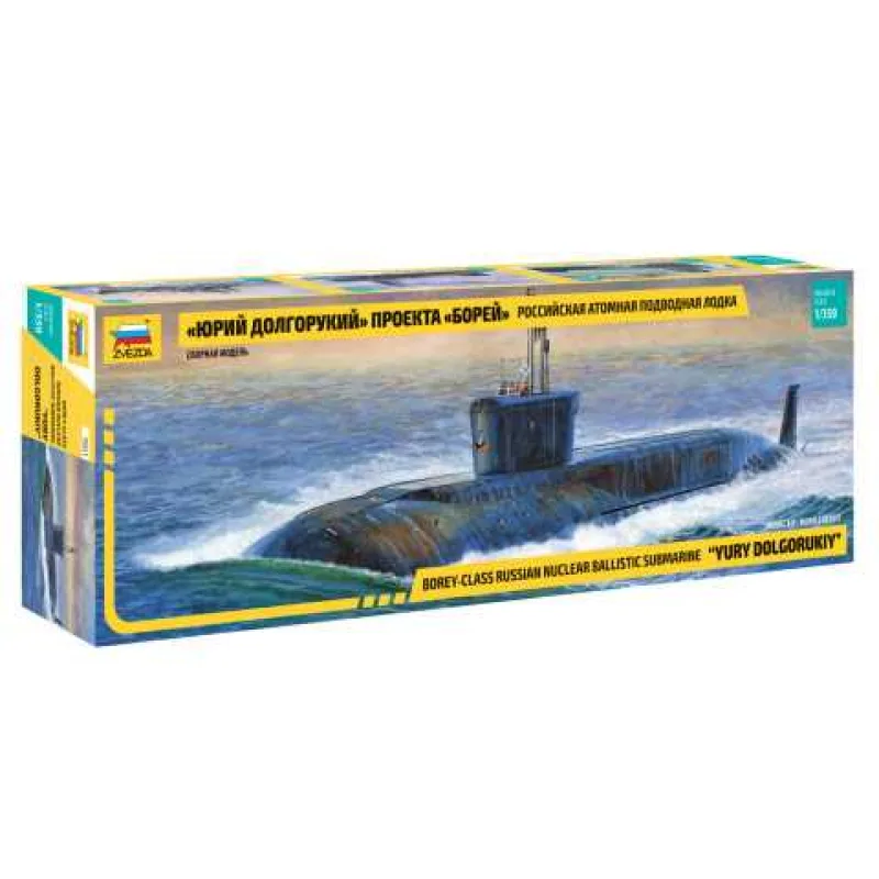 Zvezda Model Kit ponorka 9061 - Nukleárna ponorka "Jurij Dolgorukij" (1:350)