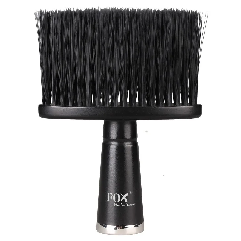 FOX Barber Expert Professional Neck Brush - profi ometací štetka - čierna