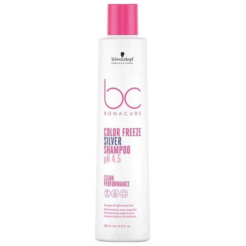 SCHWARZKOPF BC Bonacure Color pH 4.5 Freeze Silver Shampoo 250ml - strieborný šampón na melírované vlasy