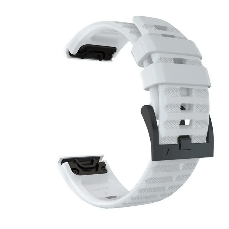 Sportovní silikonový řemínek bílý pro Garmin - EasyFit/QuickFit 26mm ESES 1530001959