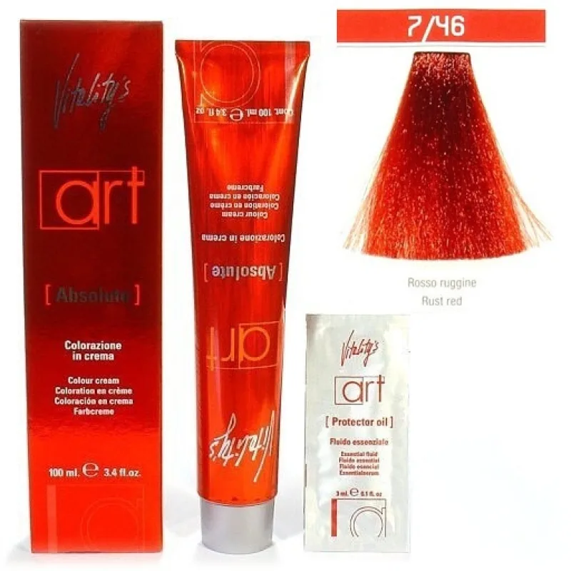 VITALITYS Art Absolute Farba na vlasy s leskom - Rust Red 7-46