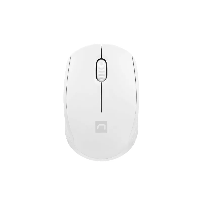 Myš Natec STORK/Kancelářská/Optická/1 600 DPI/Bezdrátová USB/Bílá NMY-2188