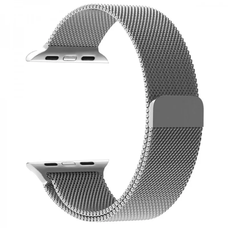 Milánský tah 38mm/40mm stříbrný pro Apple Watch ESES 1530000004