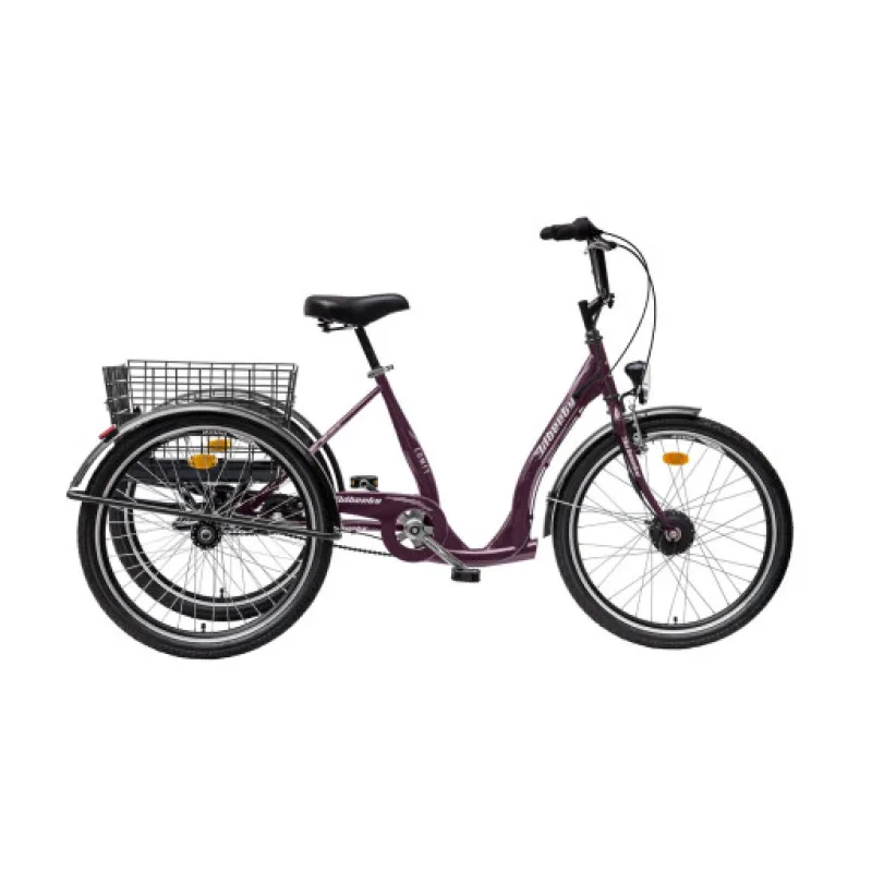 Elektrická tříkolka Liberty e-COMFY 24" 3spd. 2026 fialová 36V 10,4Ah