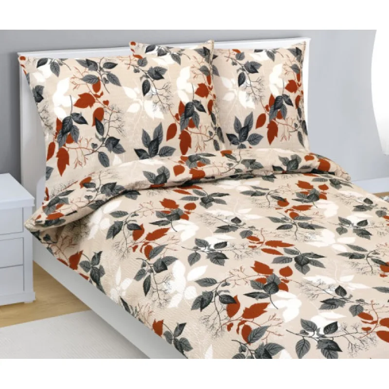 Bellatex Povlečení krep, Podzimní listí - 140x200, 70x90 cm